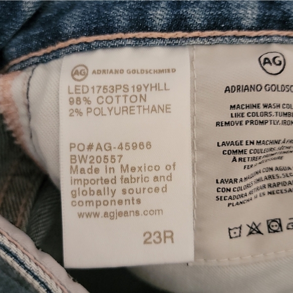 AG The Isabelle High Rise Crop Straight Leg Jeans - Picture 6 of 7